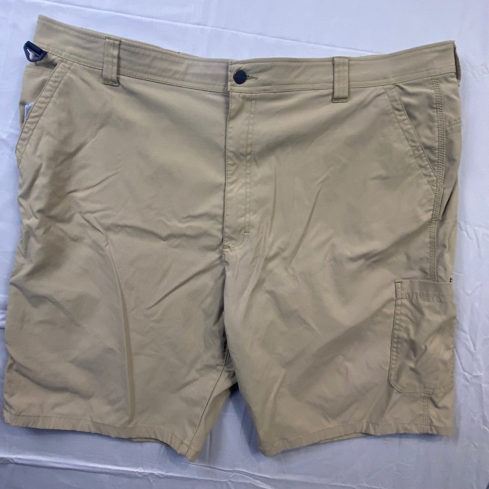 Wrangler ATG‎ All Terrain Gear Mens 46 Khaki Outdoor Hiking Cargo Shorts Stretch